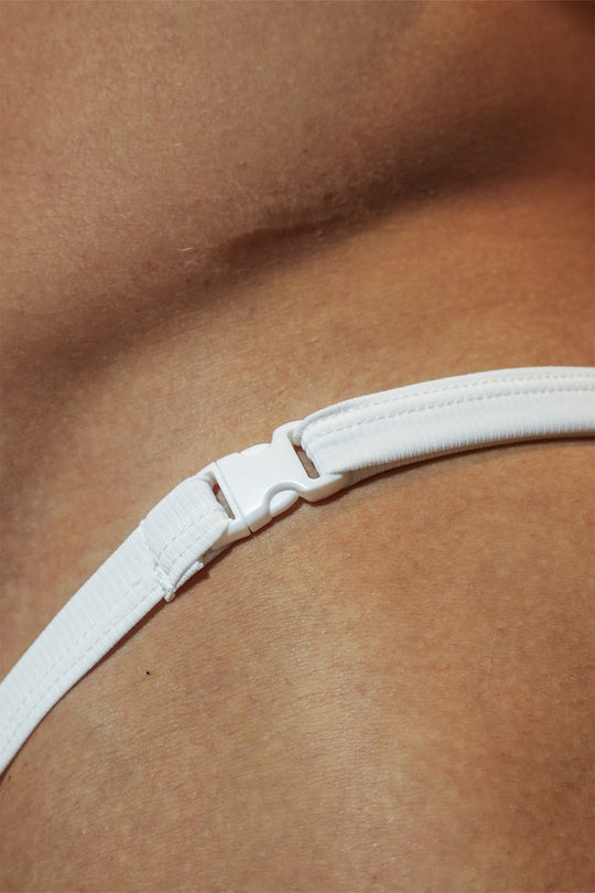 G String V Back Jockstrap - Polar White