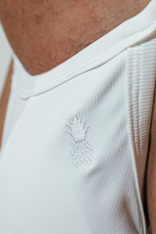 G String V Back Jockstrap - Polar White