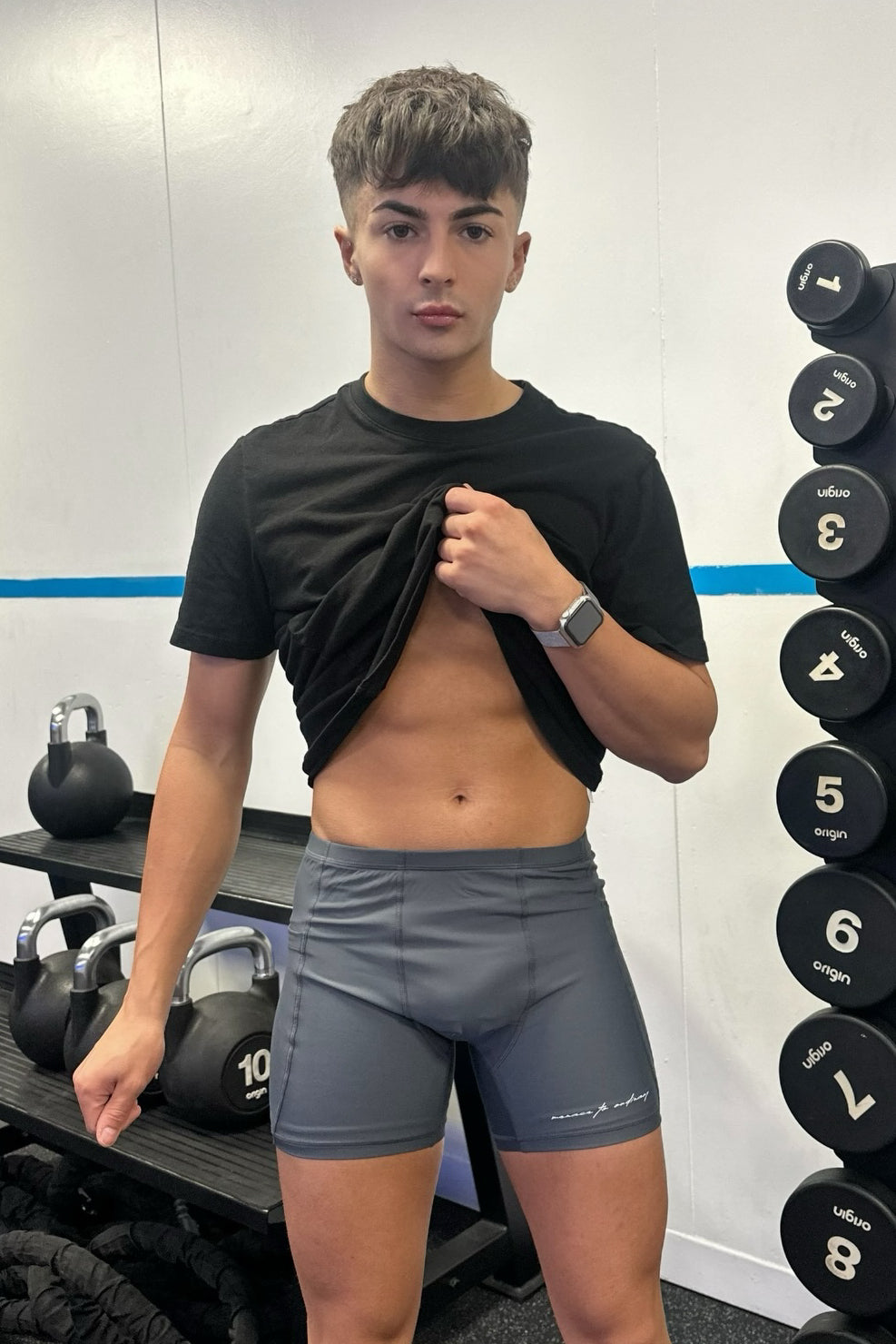 Lustrous Scrunch-Butt 4.5" Bike Shorts - Graphite